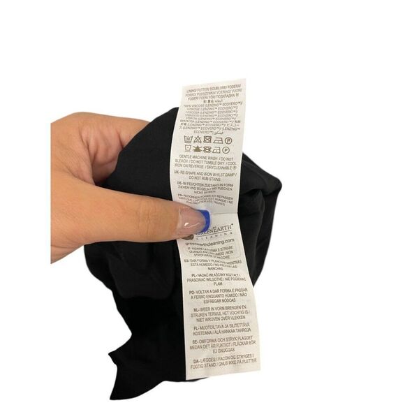 Boden Womens Mini Dress Tie neck UK 12 US 8 Black Floral Tropic charm D0440 NWT - Picture 9 of 12